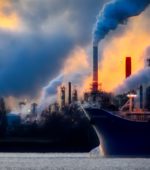 pollution spewing from industrial factory