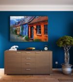 elegantly designed interior in blue room