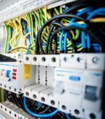 telephone wires inside machine