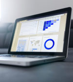 analytical software displayed on a laptop screen