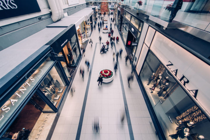 Business and Commerce in a shopping mall