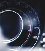 macro shot of a car odometer